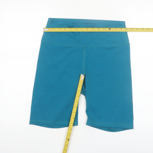Dunnes Stores Women Teal Biker Activewear Shorts Size L