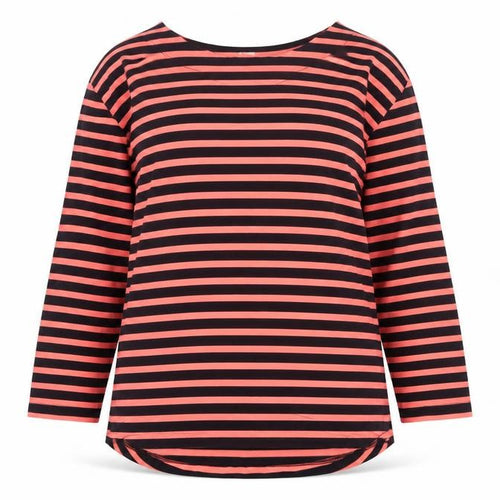 Kin Women's Multicoloured Striped Cotton Long Sleeve T-Shirt Size S