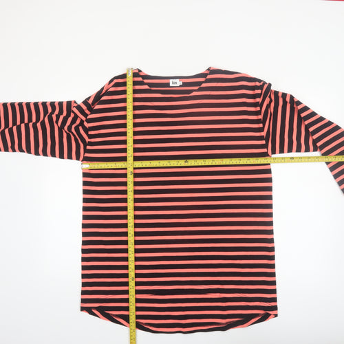 Kin Women's Multicoloured Striped Cotton Long Sleeve T-Shirt Size S