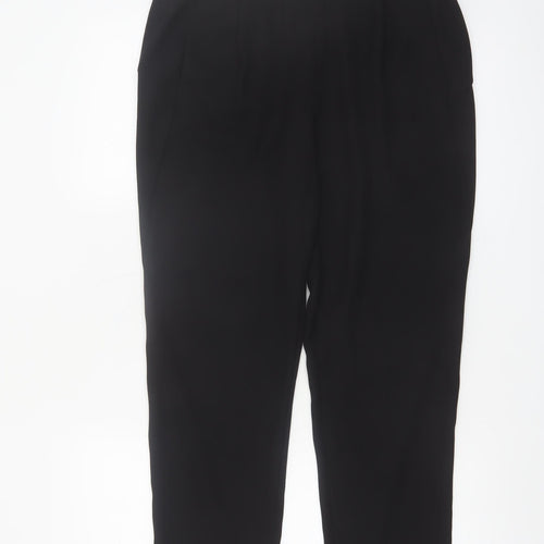 Kin by John Lewis Women's Black Size 12 Pleated Straight Trousers