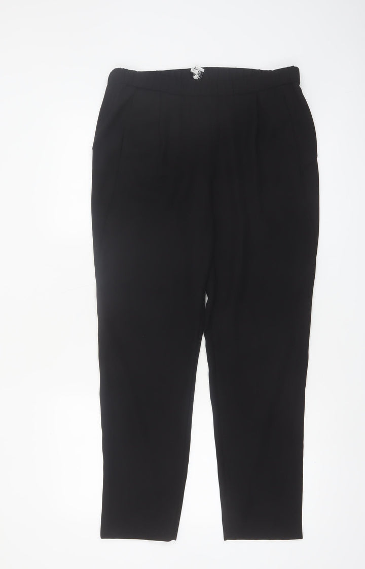 Kin by John Lewis Women's Black Size 12 Pleated Straight Trousers