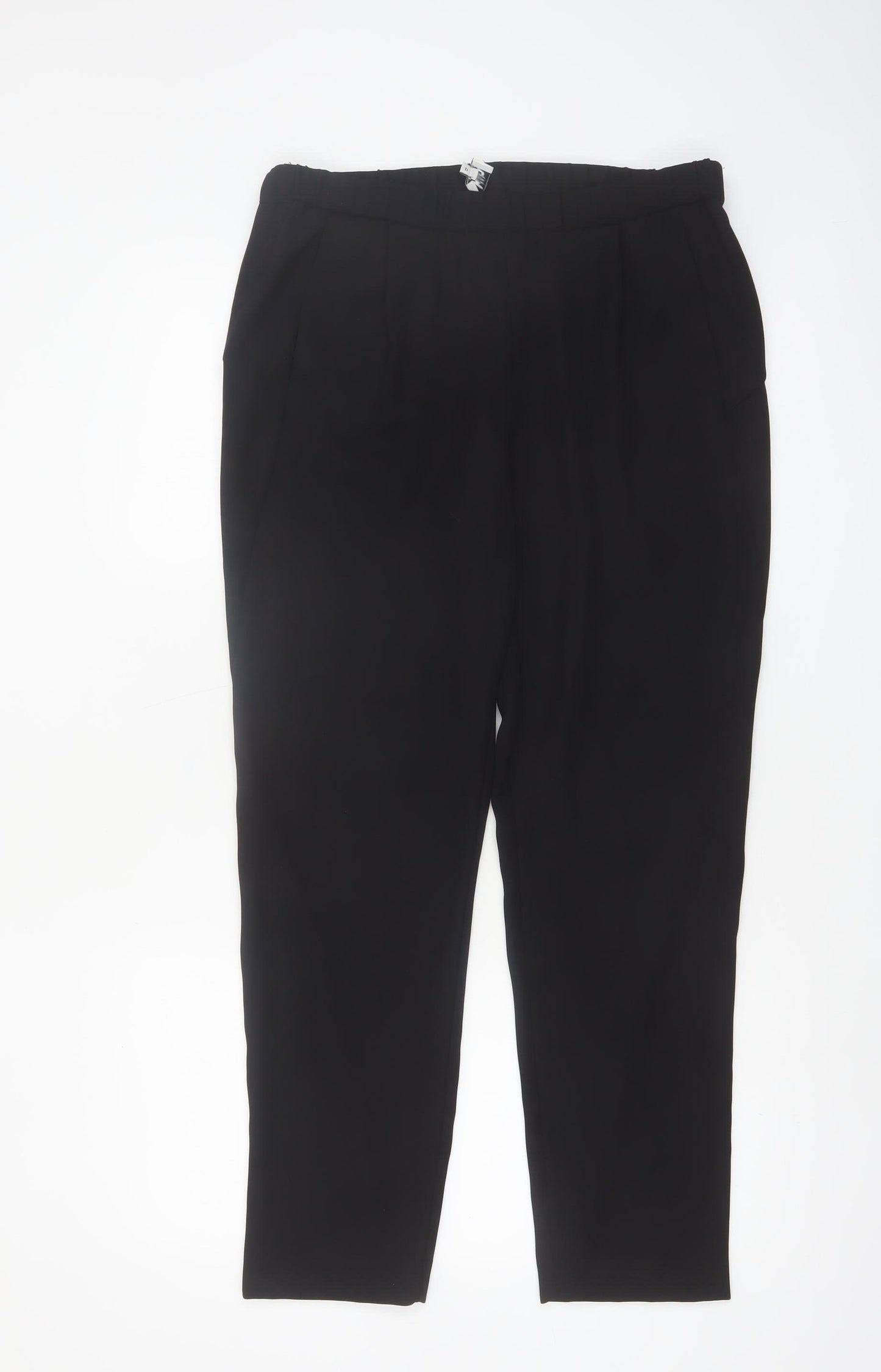 Kin by John Lewis Women's Black Size 12 Pleated Straight Trousers