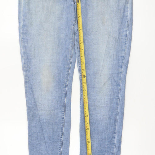 Levi's Womens Blue 711 Skinny Jeans Size 12 Regular Fit Stretch Denim