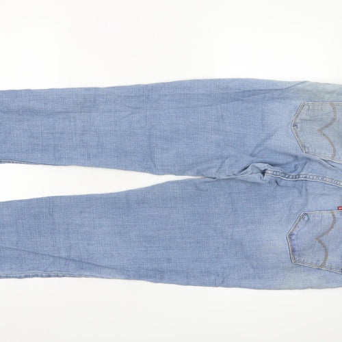 Levi's Womens Blue 711 Skinny Jeans Size 12 Regular Fit Stretch Denim