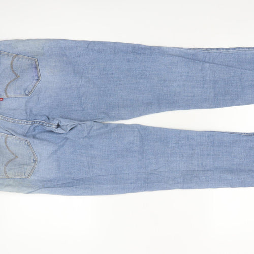 Levi's Womens Blue 711 Skinny Jeans Size 12 Regular Fit Stretch Denim