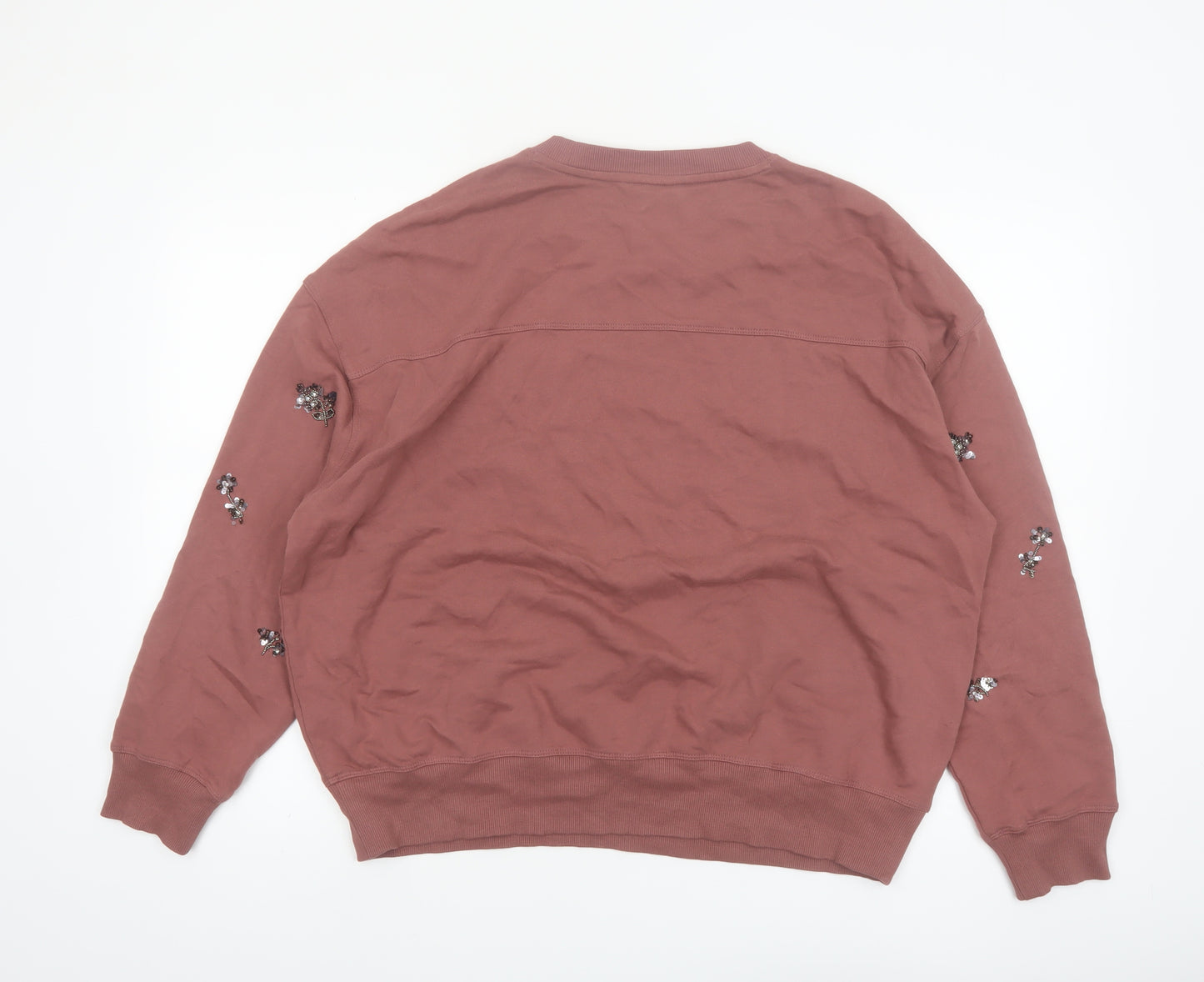 Marks and Spencer Per Una Women’s Pink Embellished Pullover Sweatshirt M