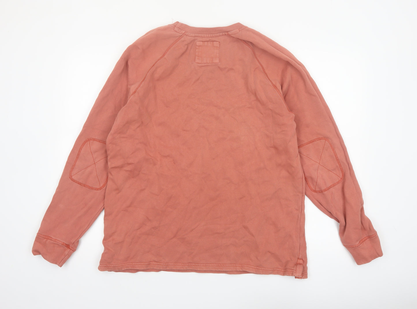 Fat Face Men’s Brown Cotton Crew Neck Long Sleeve Pullover Sweatshirt L