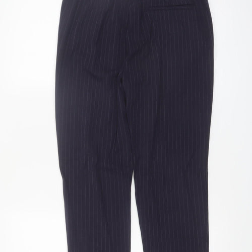 L.O.G.G. Women Black Pinstripe Slim Trousers Size 8