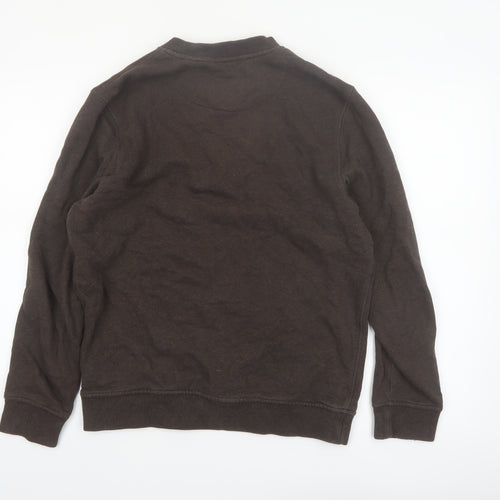 Melka Men's Brown Crew Neck Pullover Sweatshirt Size S