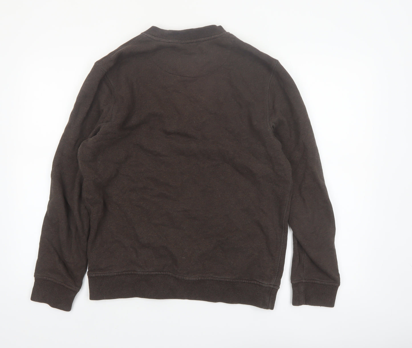 Melka Men's Brown Crew Neck Pullover Sweatshirt Size S