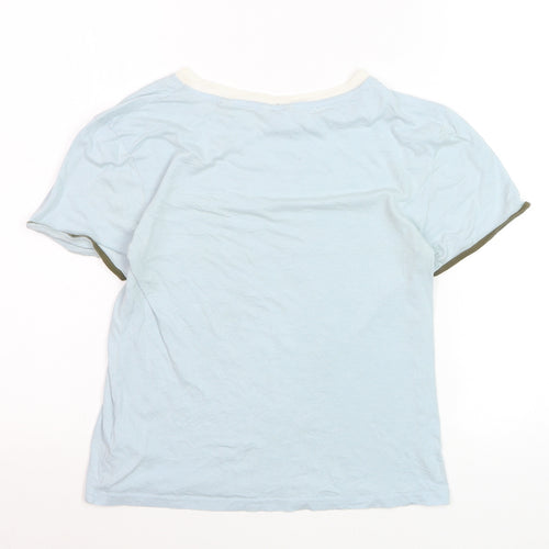 Jack Wills Women's Blue Ringer T-Shirt UK 12