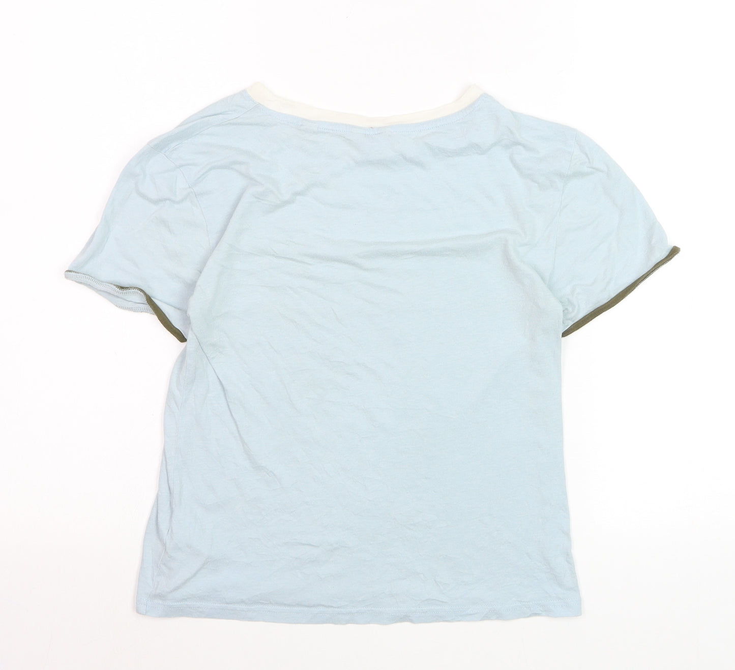Jack Wills Women's Blue Ringer T-Shirt UK 12