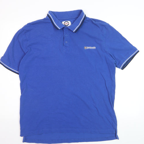 Lambretta Men’s Blue 4XL Polo Shirt Retro Classic Cotton