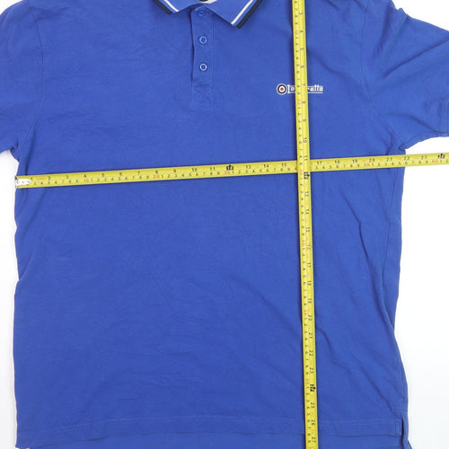 Lambretta Men’s Blue 4XL Polo Shirt Retro Classic Cotton