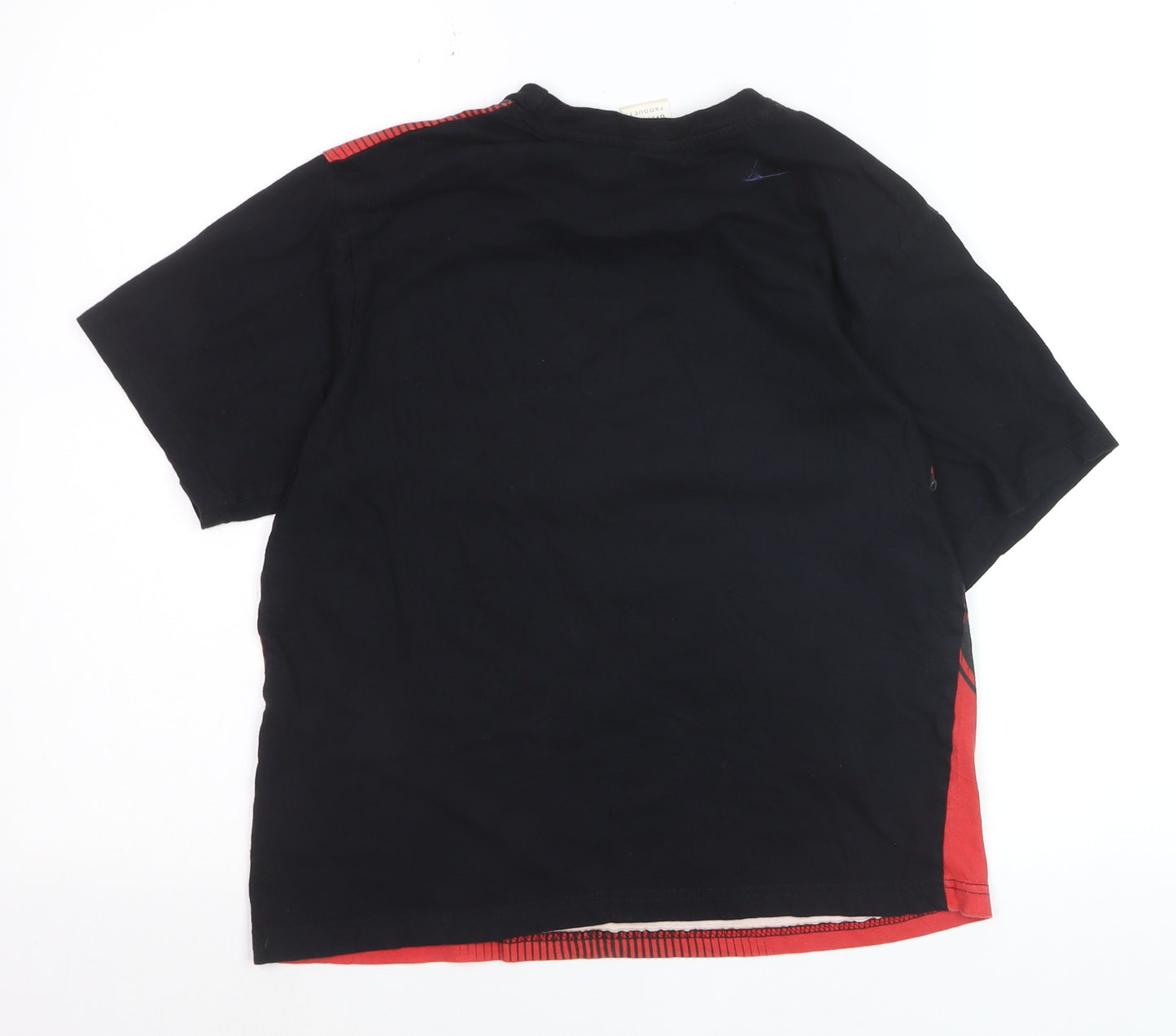 Manchester United Boys Red Black Cotton Short Sleeve Pyjama Top 12-13 Years