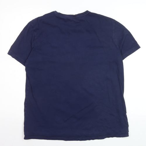Ralph Lauren Men's Blue Polo Bear Graphic T-Shirt Size L