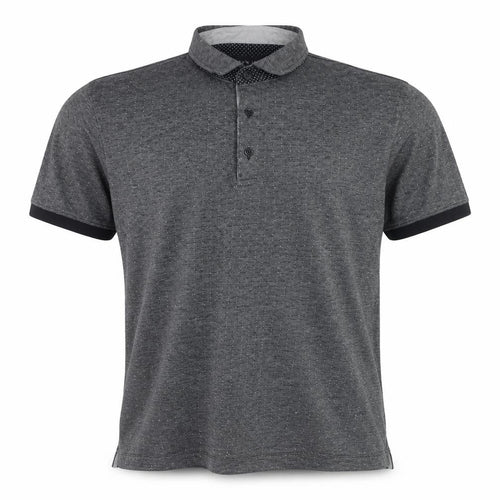 Zara Man Grey Short Sleeve Polo Shirt XL Cotton Blend