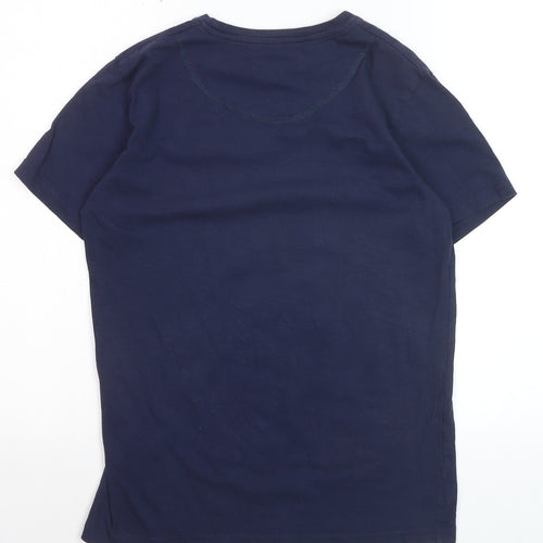 P.G. Field Boys Blue Graphic Track & Field Cotton T-Shirt Size S