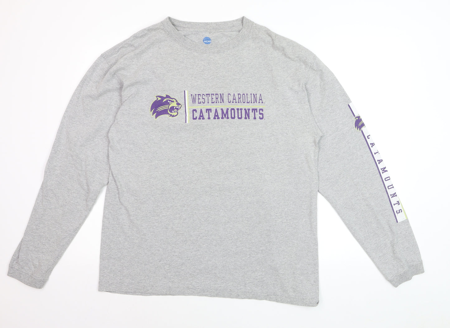 NCAA Men’s Grey Long Sleeve Western Carolina Catamounts Shirt Size L
