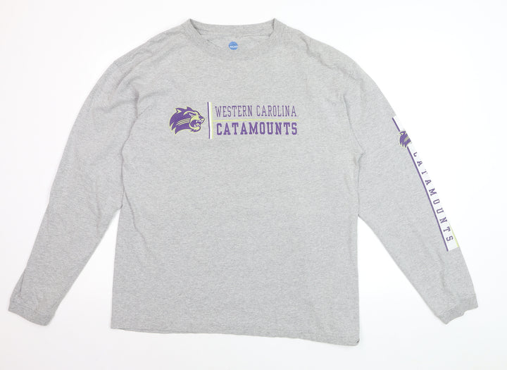 NCAA Men’s Grey Long Sleeve Western Carolina Catamounts Shirt Size L