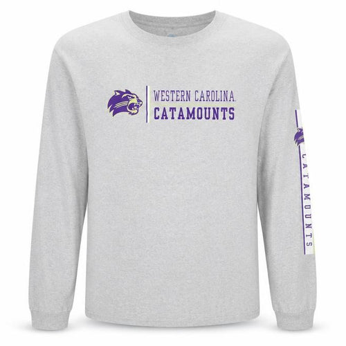 NCAA Men’s Grey Long Sleeve Western Carolina Catamounts Shirt Size L