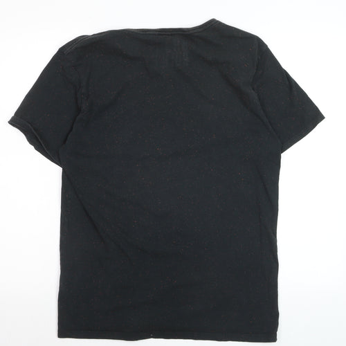 883 Police Men's Black Short Sleeve Crew Neck Logo T-Shirt L