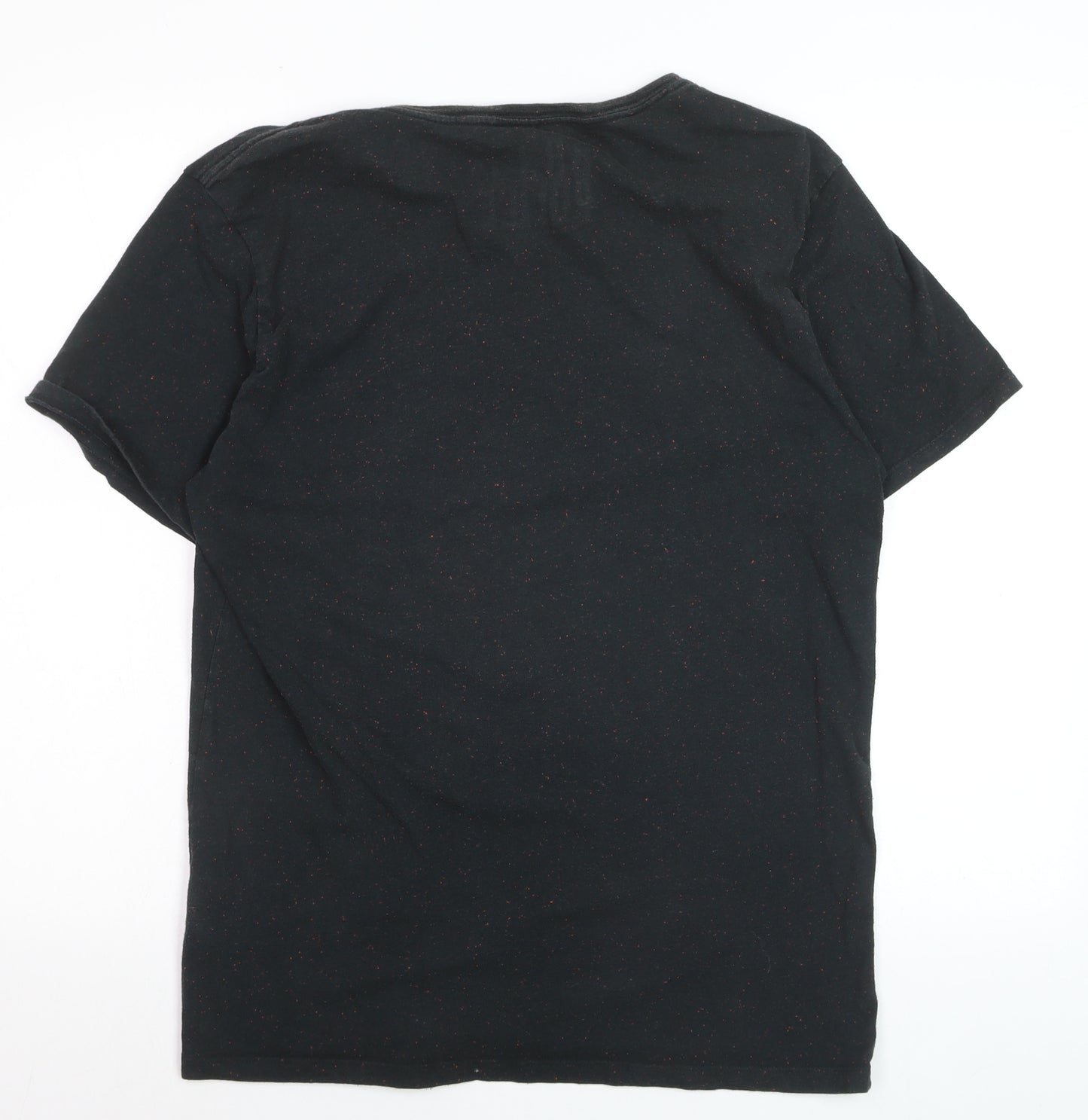883 Police Men's Black Short Sleeve Crew Neck Logo T-Shirt L