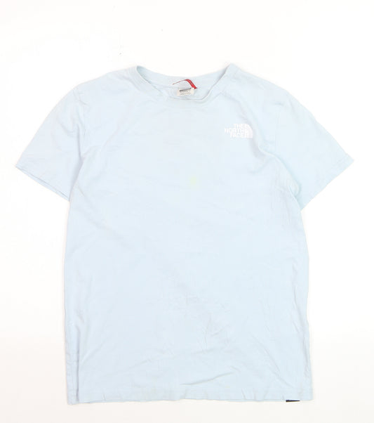 The North Face Girls Blue XL Graphic Logo T-Shirt