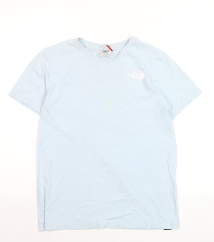 The North Face Girls Blue XL Graphic Logo T-Shirt