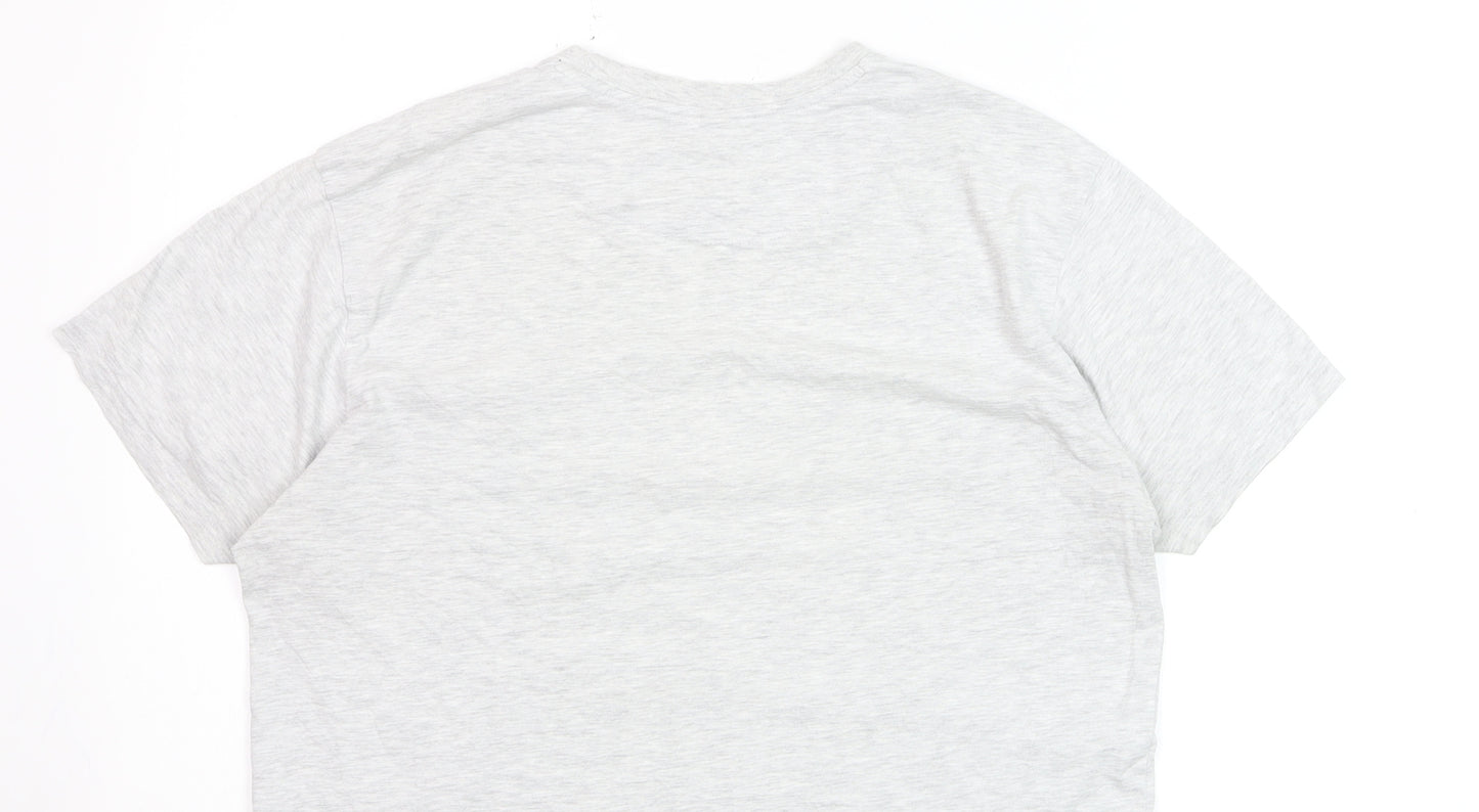 Joe Browns Men's Grey Crew Neck Cotton T-Shirt Size L