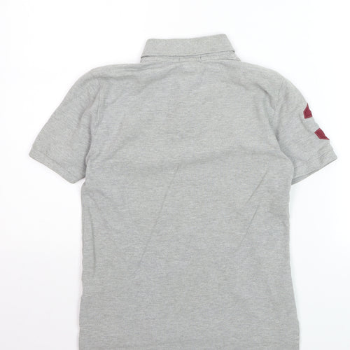 Ralph Lauren Boys Grey Polo Short Sleeve Shirt Size 10-12 Years