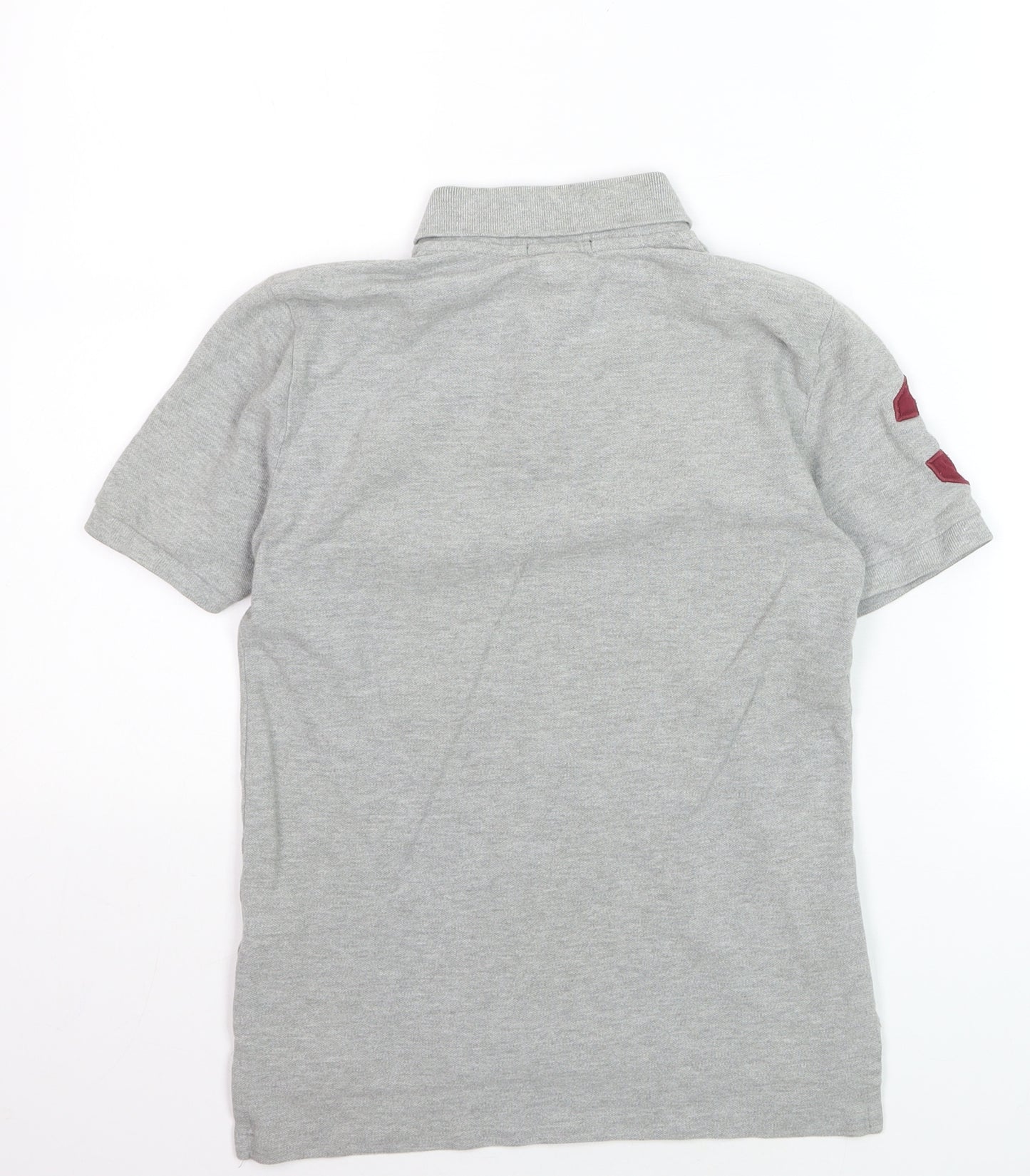 Ralph Lauren Boys Grey Polo Short Sleeve Shirt Size 10-12 Years