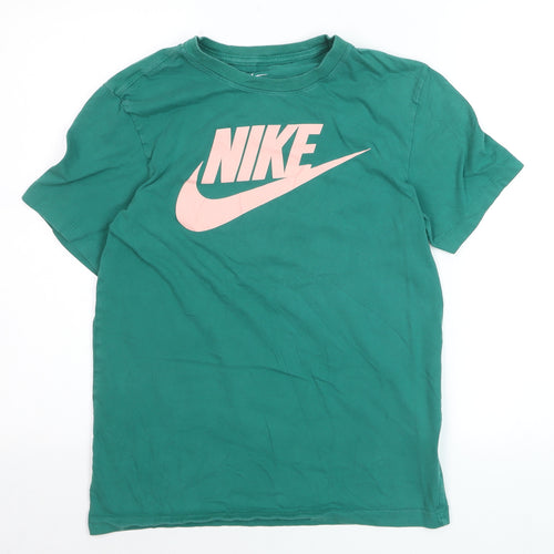 Nike Men’s Green Graphic Logo Sports T-Shirt Size S