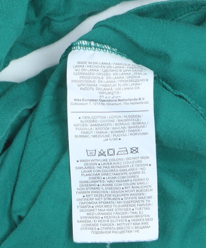 Nike Men’s Green Graphic Logo Sports T-Shirt Size S