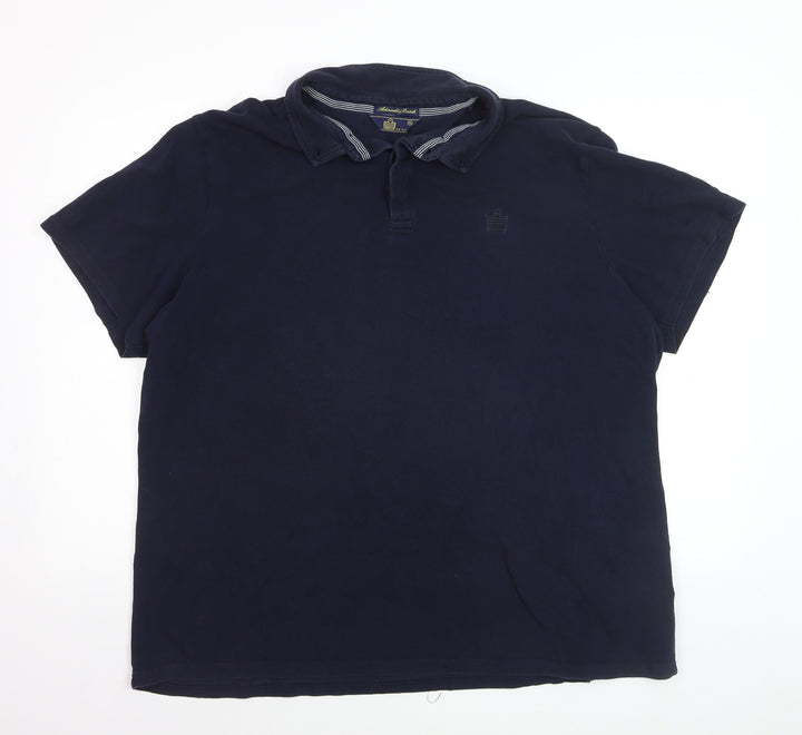 Admiral Mens Blue 2XL Polo Shirt Classic Cotton Short Sleeve