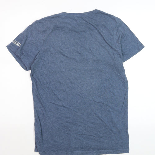 Firetrap Men's Blue Graphic Print T-Shirt Size M