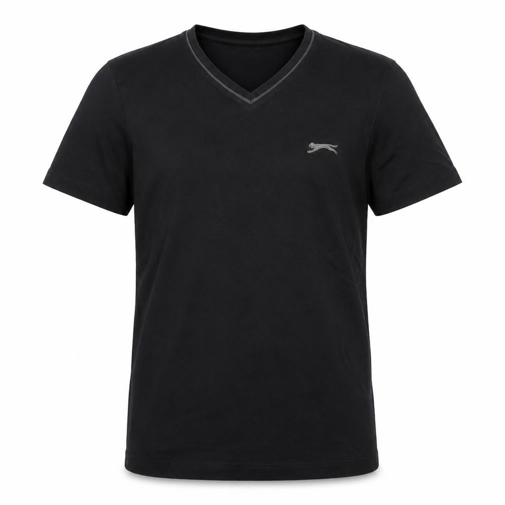 Slazenger Men's Black V-Neck Short Sleeve T-Shirt Size S