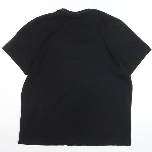 Slazenger Men's Black V-Neck Short Sleeve T-Shirt Size S