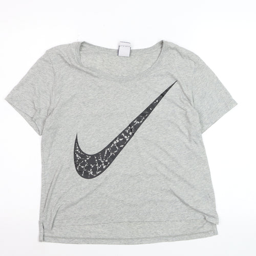 Nike Men's Grey Short Sleeve Crew Neck Graphic T-Shirt XS