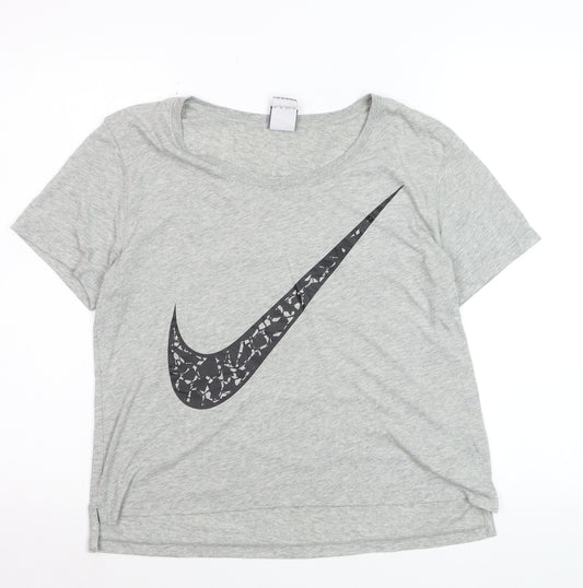 Nike Men's Grey Short Sleeve Crew Neck Graphic T-Shirt XS