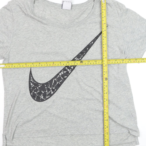 Nike Men's Grey Short Sleeve Crew Neck Graphic T-Shirt XS