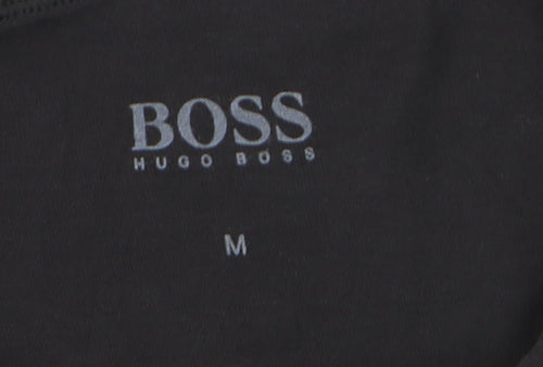 Hugo Boss Men's Black Cotton Crew Neck Short Sleeve T-Shirt M