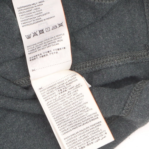Superdry Men’s Green Long Sleeve Henley Top Size L Cotton Casual