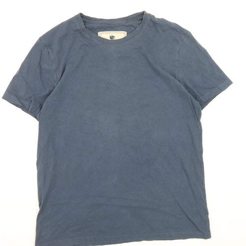 Fat Face Men's Blue Cotton Crew Neck Short Sleeve T-Shirt M