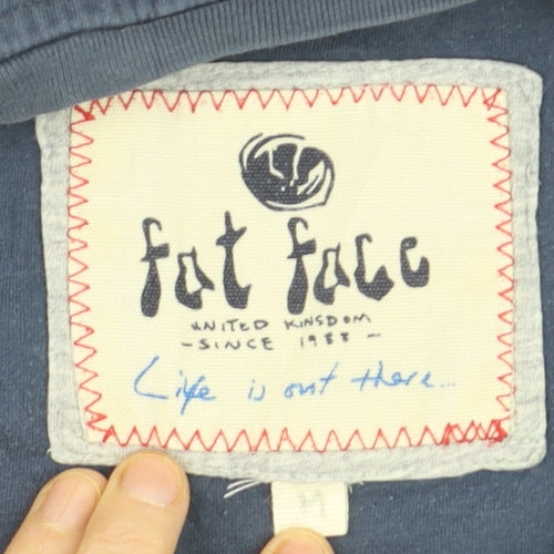 Fat Face Men's Blue Cotton Crew Neck Short Sleeve T-Shirt M
