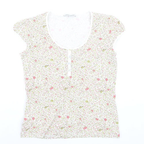 Laura Ashley Women’s Multicoloured Floral Cotton Jersey T-Shirt UK 12
