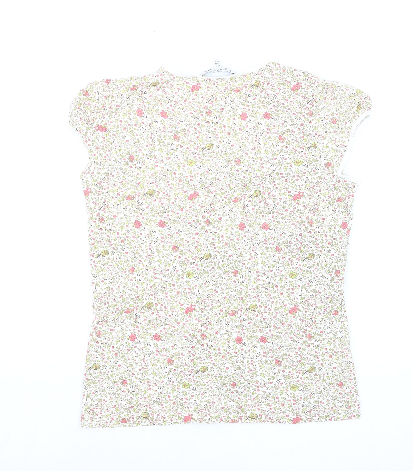 Laura Ashley Women’s Multicoloured Floral Cotton Jersey T-Shirt UK 12