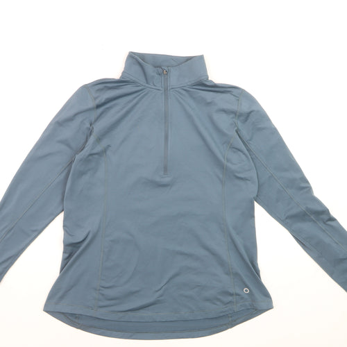 Marks and Spencer Men’s Blue 1/4 Zip Athletic Sweatshirt L