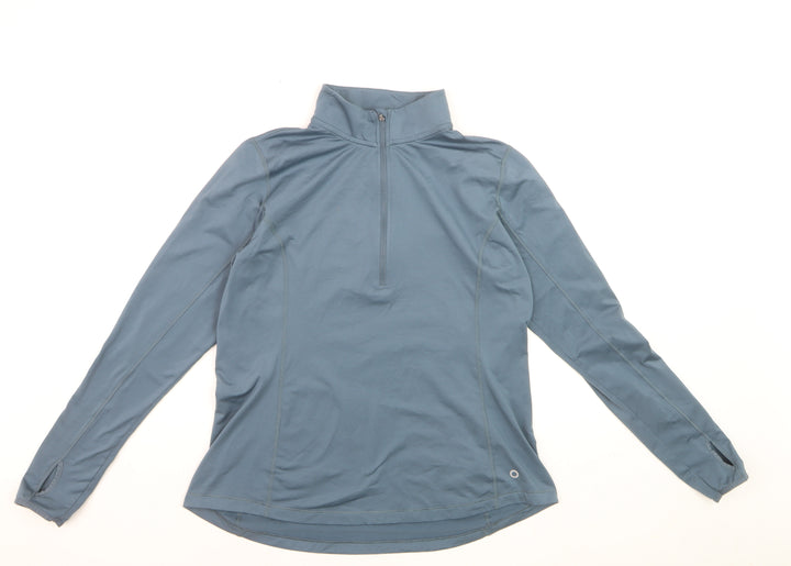 Marks and Spencer Men’s Blue 1/4 Zip Athletic Sweatshirt L