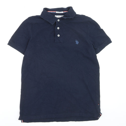 U.S. Polo Assn. Men's Blue Regular Fit Cotton Polo Shirt M